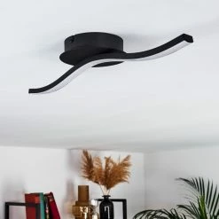 Hofstein Grossari Deckenleuchte LED Schwarz, 1-flammig