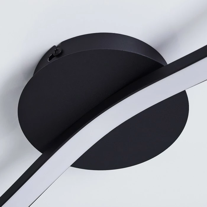 Hofstein Grossari Deckenleuchte LED Schwarz, 1-flammig 2 Hofstein Grossari Deckenleuchte LED Schwarz, 1-flammig – Bild 2