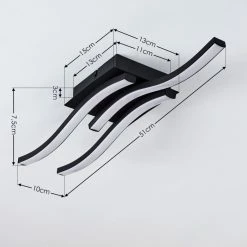 Hofstein Grossari Deckenleuchte LED Schwarz, 3-flammig 14 Hofstein Grossari Deckenleuchte LED Schwarz, 3-flammig -LED Leuchten Verkäufe grossari deckenleuchte h3381717 2