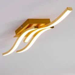 Hofstein Grossarl Deckenleuchte LED Gold, 1-flammig -LED Leuchten Verkäufe grossarl deckenleuchte h3373293 4