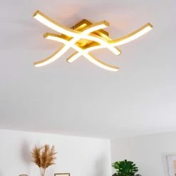 Hofstein Grossarl Deckenleuchte LED Gold, 4-flammig -LED Leuchten Verkäufe grossarl deckenleuchte h3373316 2