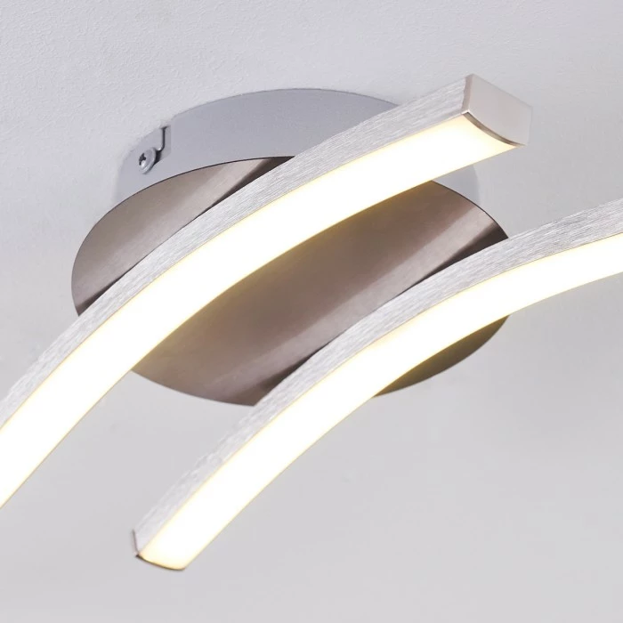 Hofstein Grossarl Deckenleuchte LED Nickel-Matt, 2-flammig 12 Hofstein Grossarl Deckenleuchte LED Nickel-Matt, 2-flammig – Bild 12