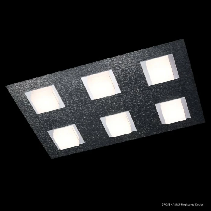 Grossmann BASIC Deckenleuchte LED Anthrazit, 6-flammig 4 Grossmann BASIC Deckenleuchte LED Anthrazit, 6-flammig – Bild 4