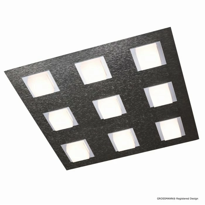 Grossmann BASIC Deckenleuchte LED Anthrazit, 9-flammig 2 Grossmann BASIC Deckenleuchte LED Anthrazit, 9-flammig – Bild 2