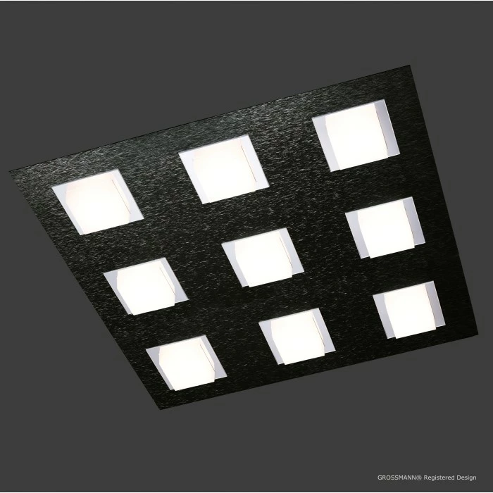 Grossmann BASIC Deckenleuchte LED Schwarz, 9-flammig 3 Grossmann BASIC Deckenleuchte LED Schwarz, 9-flammig – Bild 3