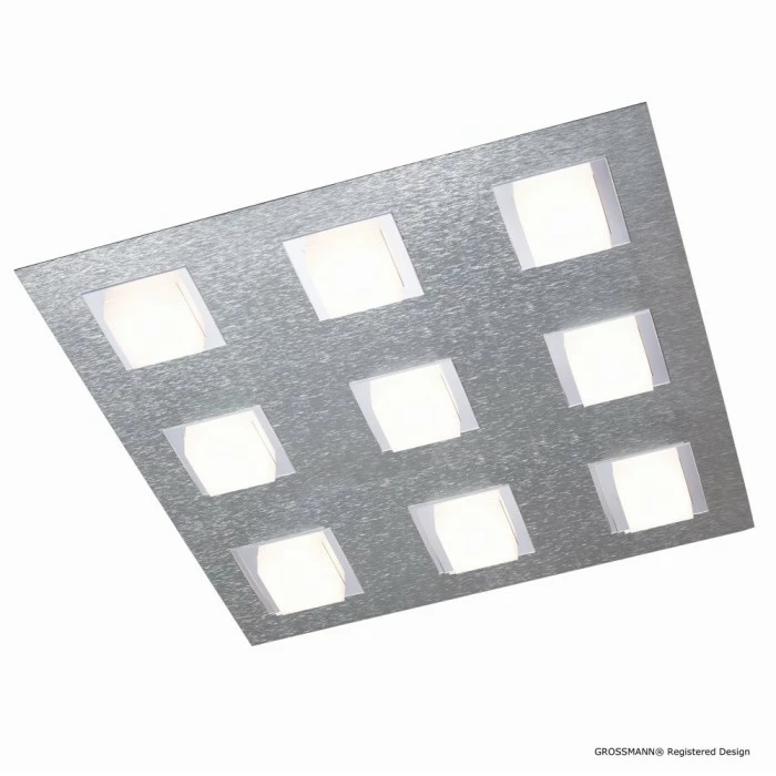 Grossmann BASIC Deckenleuchte LED Aluminium, 9-flammig 1 Grossmann BASIC Deckenleuchte LED Aluminium, 9-flammig