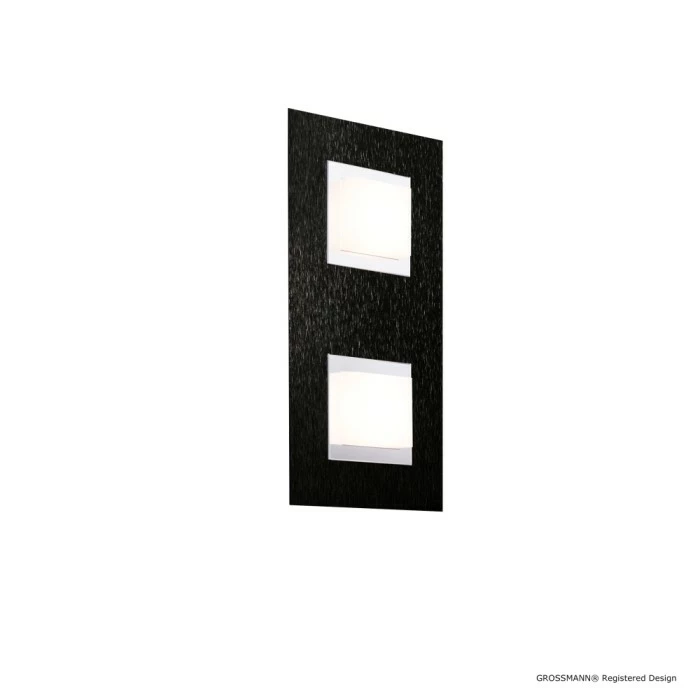Grossmann BASIC Wandleuchte LED Schwarz, 2-flammig 2 Grossmann BASIC Wandleuchte LED Schwarz, 2-flammig – Bild 2