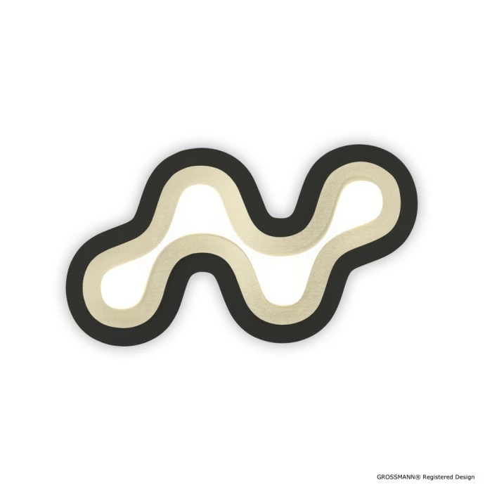 Grossmann DELIA Wandleuchte LED Schwarz, Champagnerfarben, Champagner, 4-flammig 3 Grossmann DELIA Wandleuchte LED Schwarz, Champagnerfarben, Champagner, 4-flammig – Bild 3