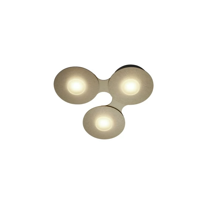 Grossmann DISC Deckenleuchte LED Braun, Gold, 3-flammig 1 Grossmann DISC Deckenleuchte LED Braun, Gold, 3-flammig