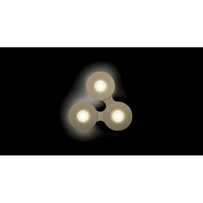 Grossmann DISC Deckenleuchte LED Braun, Gold, 3-flammig 5 Grossmann DISC Deckenleuchte LED Braun, Gold, 3-flammig – Bild 5