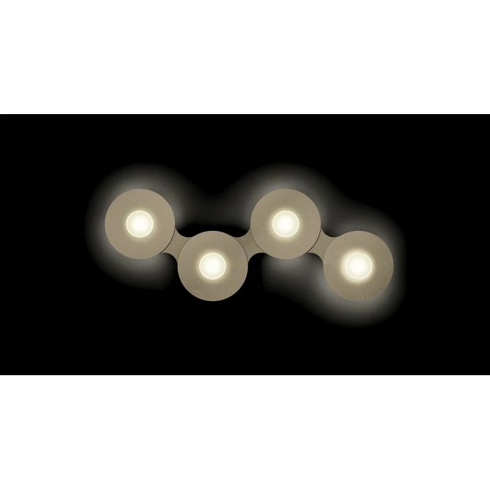 Grossmann DISC Deckenleuchte LED Braun, Gold, 4-flammig 4 Grossmann DISC Deckenleuchte LED Braun, Gold, 4-flammig – Bild 4