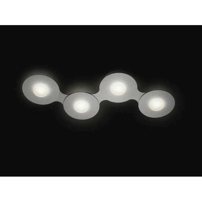 Grossmann DISC Deckenleuchte LED Grau, Silber, 4-flammig 4 Grossmann DISC Deckenleuchte LED Grau, Silber, 4-flammig – Bild 4