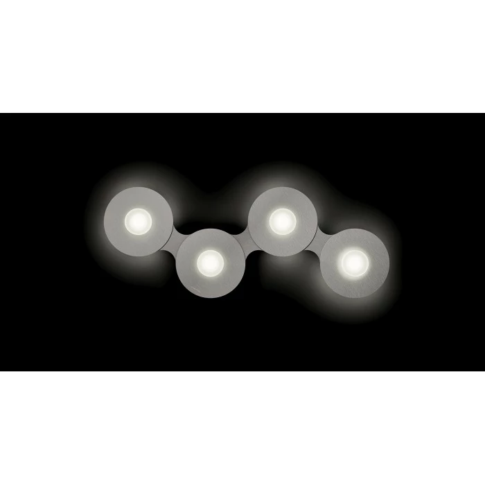 Grossmann DISC Deckenleuchte LED Grau, Silber, 4-flammig 5 Grossmann DISC Deckenleuchte LED Grau, Silber, 4-flammig – Bild 5
