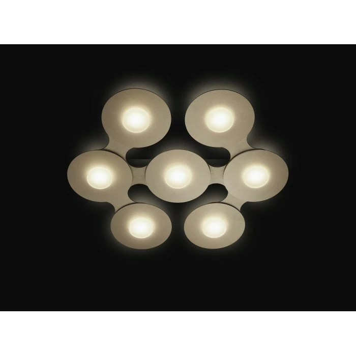 Grossmann DISC Deckenleuchte LED Braun, Gold, 7-flammig 5 Grossmann DISC Deckenleuchte LED Braun, Gold, 7-flammig – Bild 5