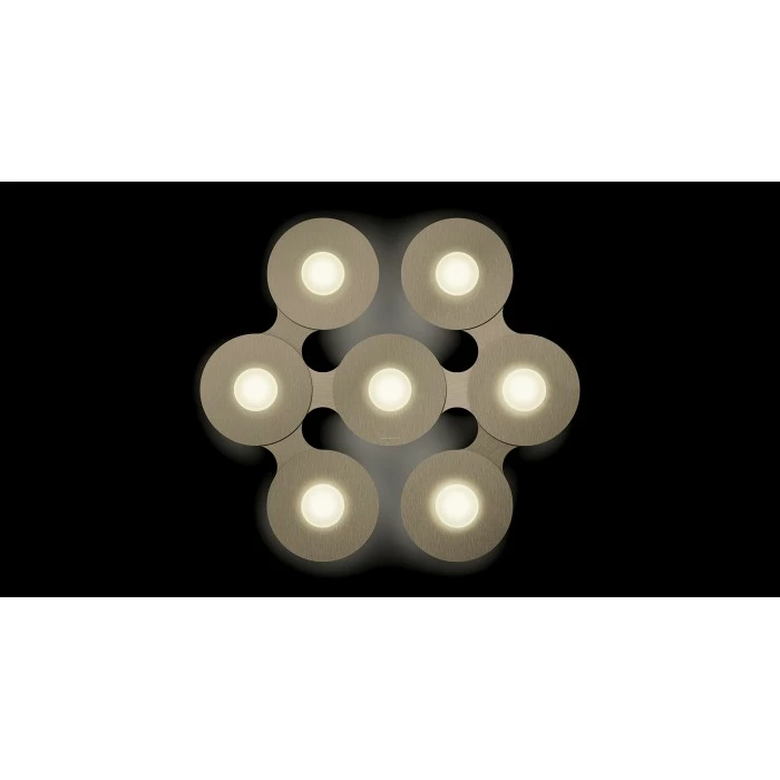Grossmann DISC Deckenleuchte LED Braun, Gold, 7-flammig 6 Grossmann DISC Deckenleuchte LED Braun, Gold, 7-flammig – Bild 6