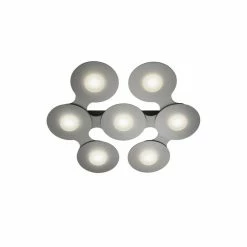 Grossmann DISC Deckenleuchte LED Grau, Silber, 7-flammig