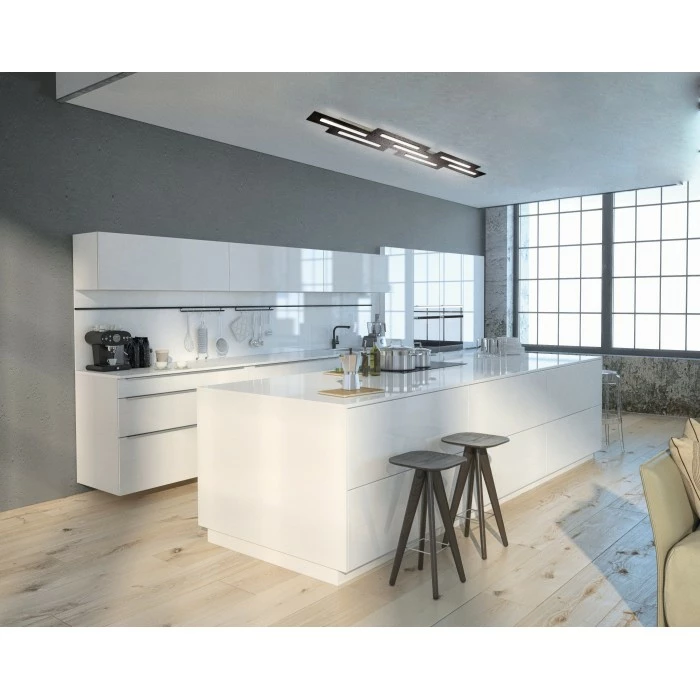 Grossmann FIS Deckenleuchte LED Schwarz, 7-flammig 1 Grossmann FIS Deckenleuchte LED Schwarz, 7-flammig