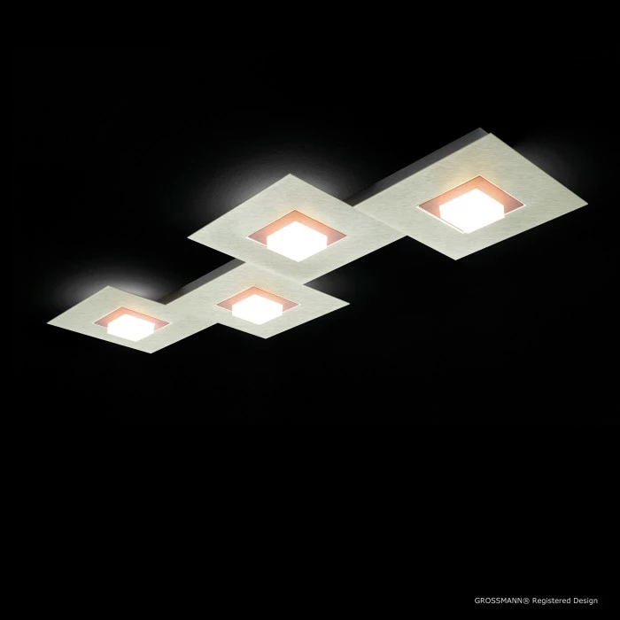 Grossmann KARREE Deckenleuchte LED Kupferfarben, 4-flammig 2 Grossmann KARREE Deckenleuchte LED Kupferfarben, 4-flammig – Bild 2