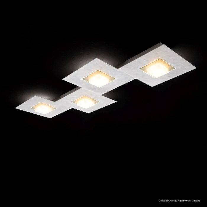 Grossmann KARREE Deckenleuchte LED Aluminium, Champagner, 4-flammig 3 Grossmann KARREE Deckenleuchte LED Aluminium, Champagner, 4-flammig – Bild 3