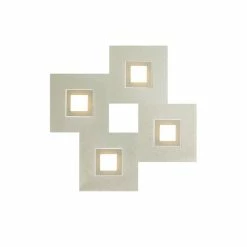 Grossmann KARREE Deckenleuchte LED Aluminium, Champagner, 4-flammig