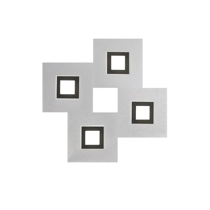 Grossmann KARREE Deckenleuchte LED Schwarz, Aluminium, 4-flammig 1 Grossmann KARREE Deckenleuchte LED Schwarz, Aluminium, 4-flammig