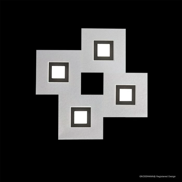 Grossmann KARREE Deckenleuchte LED Schwarz, Aluminium, 4-flammig 2 Grossmann KARREE Deckenleuchte LED Schwarz, Aluminium, 4-flammig – Bild 2