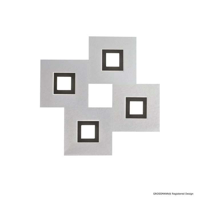 Grossmann KARREE Deckenleuchte LED Schwarz, Aluminium, 4-flammig 3 Grossmann KARREE Deckenleuchte LED Schwarz, Aluminium, 4-flammig – Bild 3