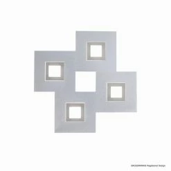 Grossmann KARREE Deckenleuchte LED Aluminium, Titan, 4-flammig 5 Grossmann KARREE Deckenleuchte LED Aluminium, Titan, 4-flammig -LED Leuchten Verkäufe grossmann karree deckenleuchte 75 783 278 2