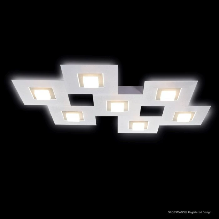 Grossmann KARREE Deckenleuchte LED Aluminium, Champagner, 7-flammig 3 Grossmann KARREE Deckenleuchte LED Aluminium, Champagner, 7-flammig – Bild 3