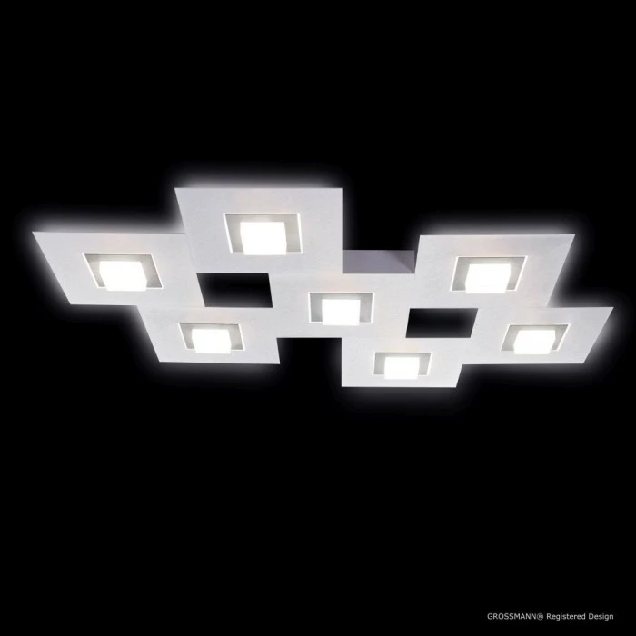 Grossmann KARREE Deckenleuchte LED Aluminium, Titan, 7-flammig 3 Grossmann KARREE Deckenleuchte LED Aluminium, Titan, 7-flammig – Bild 3