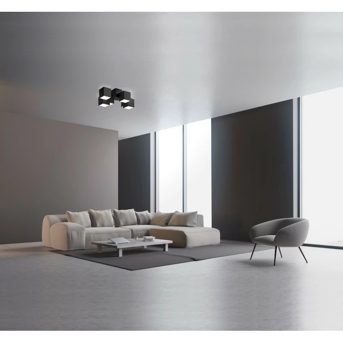 Grossmann ROCKS Deckenleuchte LED Schwarz, 6-flammig 1 Grossmann ROCKS Deckenleuchte LED Schwarz, 6-flammig