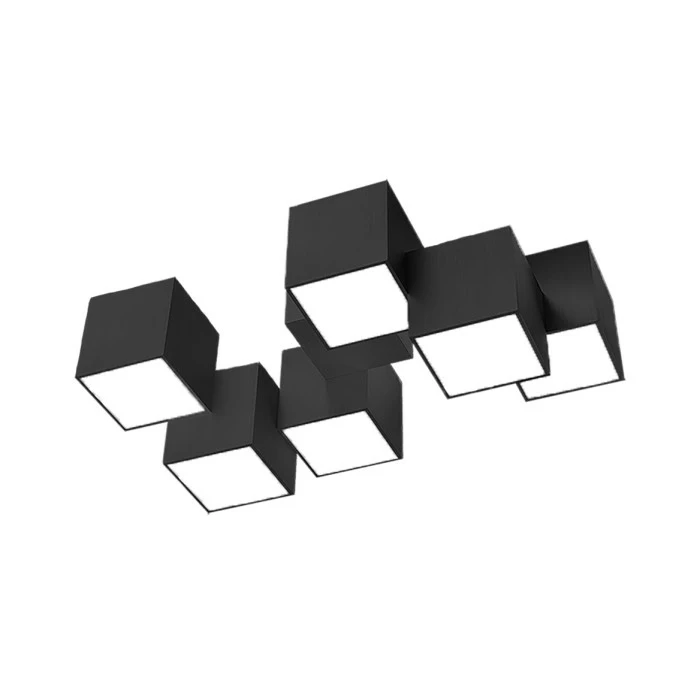 Grossmann ROCKS Deckenleuchte LED Schwarz, 6-flammig 2 Grossmann ROCKS Deckenleuchte LED Schwarz, 6-flammig – Bild 2