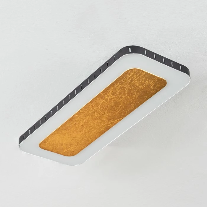 Hofstein Guacacallo Deckenpanel LED Schwarz, Weiß, Gold, 1-flammig 8 Hofstein Guacacallo Deckenpanel LED Schwarz, Weiß, Gold, 1-flammig – Bild 8