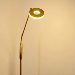 Hofstein Gulkana Stehleuchte LED Gold, 1-flammig 34 Hofstein Gulkana Stehleuchte LED Gold, 1-flammig -LED Leuchten Verkäufe gulkana stehleuchte h3306635 14