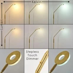Hofstein Gulkana Stehleuchte LED Gold, 1-flammig 22 Hofstein Gulkana Stehleuchte LED Gold, 1-flammig -LED Leuchten Verkäufe gulkana stehleuchte h3306635 2