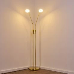Hofstein Gulkana Stehleuchte LED Gold, 2-flammig 34 Hofstein Gulkana Stehleuchte LED Gold, 2-flammig -LED Leuchten Verkäufe gulkana stehleuchte h3308790 11