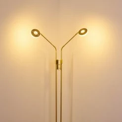 Hofstein Gulkana Stehleuchte LED Gold, 2-flammig 41 Hofstein Gulkana Stehleuchte LED Gold, 2-flammig -LED Leuchten Verkäufe gulkana stehleuchte h3308790 18