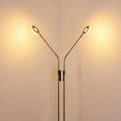 Hofstein Gulkana Stehleuchte LED Nickel-Matt, 2-flammig 37 Hofstein Gulkana Stehleuchte LED Nickel-Matt, 2-flammig -LED Leuchten Verkäufe gulkana stehleuchte h3357880 17