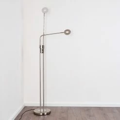 Hofstein Gulkana Stehleuchte LED Nickel-Matt, 2-flammig 38 Hofstein Gulkana Stehleuchte LED Nickel-Matt, 2-flammig -LED Leuchten Verkäufe gulkana stehleuchte h3357880 18
