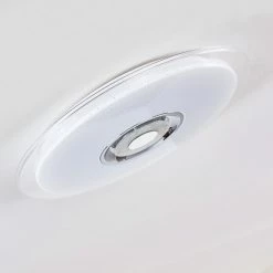 Hofstein Haderup Deckenleuchte LED Chrom, Weiß, 1-flammig, Fernbedienung, Farbwechsler -LED Leuchten Verkäufe haderup deckenleuchte h3169384 do1 11