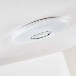 Hofstein Haderup Deckenleuchte LED Chrom, Weiß, 1-flammig, Fernbedienung -LED Leuchten Verkäufe haderup deckenleuchte h3169421 do1 23