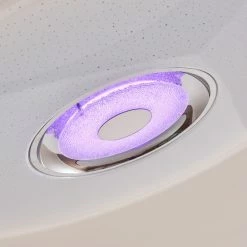 Hofstein Haderup Deckenleuchte LED Chrom, Weiß, 1-flammig, Fernbedienung -LED Leuchten Verkäufe haderup deckenleuchte h3169421 do1 7