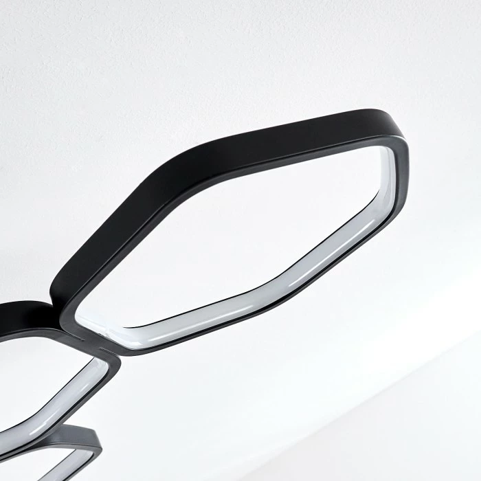 Hofstein Halmstad Deckenleuchte LED Schwarz, 1-flammig 11 Hofstein Halmstad Deckenleuchte LED Schwarz, 1-flammig – Bild 11