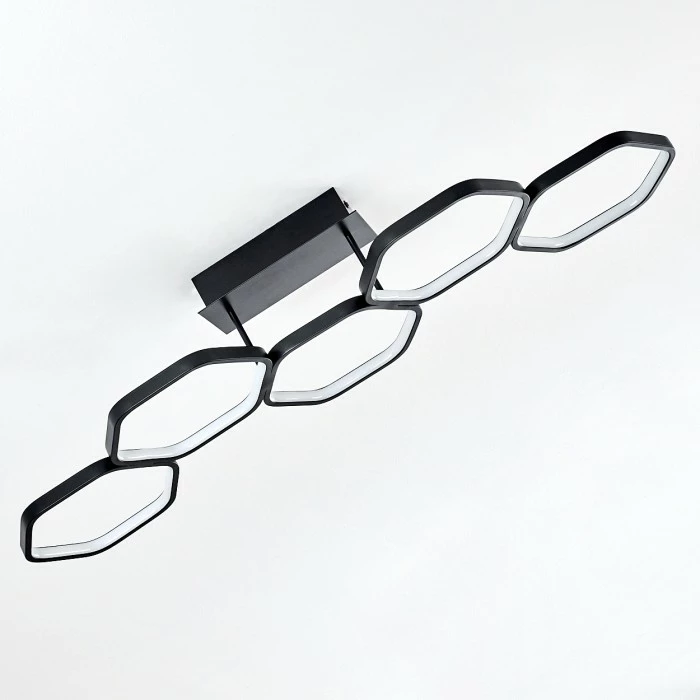 Hofstein Halmstad Deckenleuchte LED Schwarz, 1-flammig 6 Hofstein Halmstad Deckenleuchte LED Schwarz, 1-flammig – Bild 6