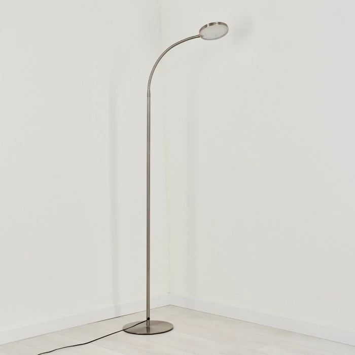 Hofstein Haltia Stehleuchte LED Nickel-Matt, 1-flammig 8 Hofstein Haltia Stehleuchte LED Nickel-Matt, 1-flammig – Bild 8