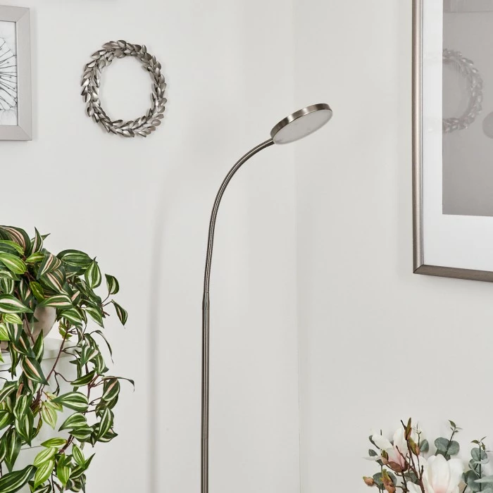 Hofstein Haltia Stehleuchte LED Nickel-Matt, 1-flammig 10 Hofstein Haltia Stehleuchte LED Nickel-Matt, 1-flammig – Bild 10