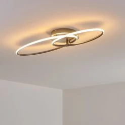 Hofstein Harpeth Deckenleuchte LED Nickel-Matt, 1-flammig -LED Leuchten Verkäufe harpeth deckenleuchte h3311653 11