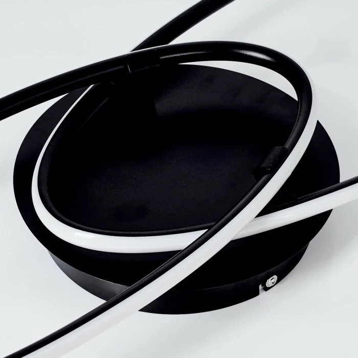 Hofstein Harpeth Deckenleuchte LED Schwarz, 1-flammig, Fernbedienung 3 Hofstein Harpeth Deckenleuchte LED Schwarz, 1-flammig, Fernbedienung – Bild 3