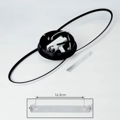 Hofstein Harpeth Deckenleuchte LED Schwarz, 1-flammig, Fernbedienung 14 Hofstein Harpeth Deckenleuchte LED Schwarz, 1-flammig, Fernbedienung -LED Leuchten Verkäufe harpeth deckenleuchte h3375341 4