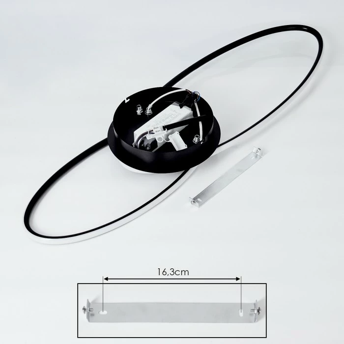 Hofstein Harpeth Deckenleuchte LED Schwarz, 1-flammig, Fernbedienung 5 Hofstein Harpeth Deckenleuchte LED Schwarz, 1-flammig, Fernbedienung – Bild 5